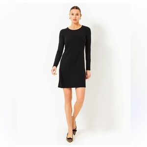 Elegant Black Long Sleeve Dress